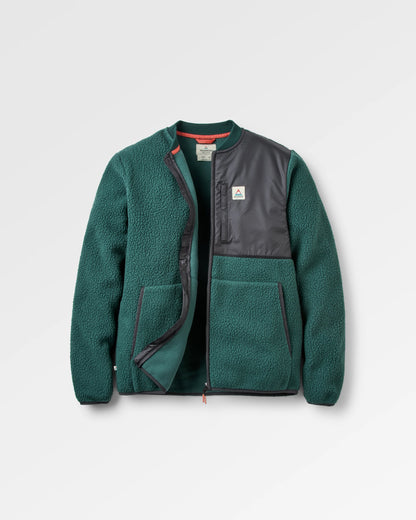 Reconnect Sherpa Fleece - Dark Fern  - Flatlay