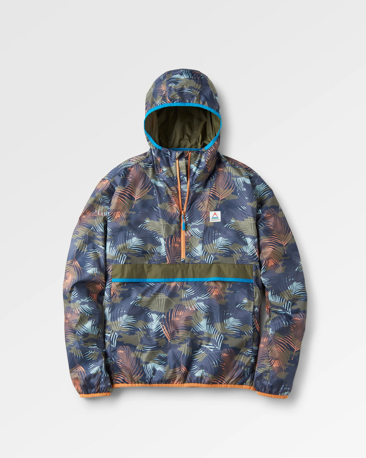 Gusto Windshell Anorak - Palm Camo Apricot - Flatlay