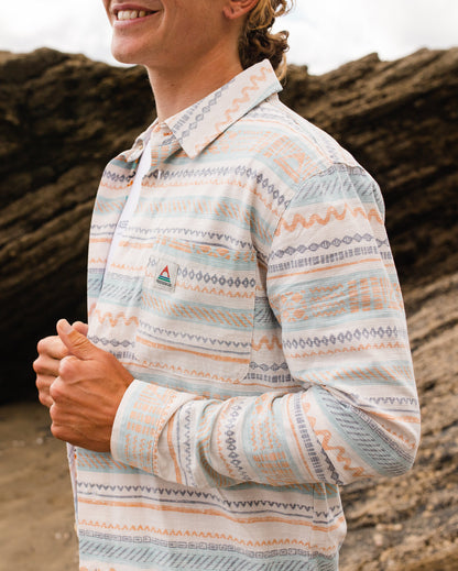 Amboro Shirt - Patchwork Stripe Birch - Lifestyle