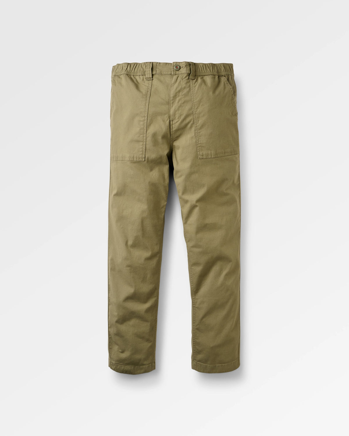 Kimmer Ripstop Cotton Trouser - Dusty Olive - Flatlay