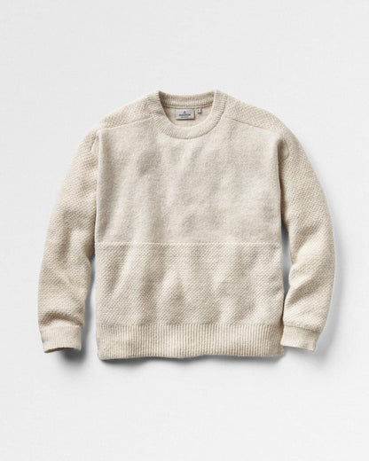 Cove Knitted Jumper - Off White - Flatlay