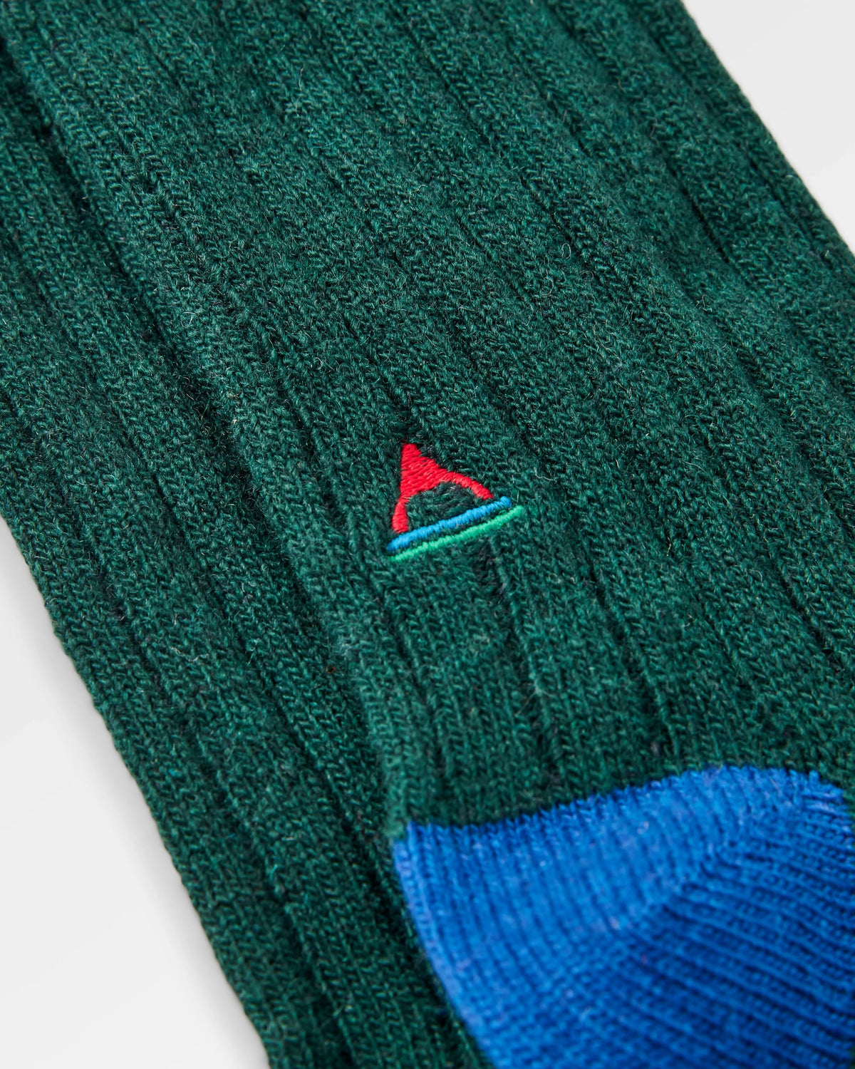 Koa Crew Sock - Dark Fern  - Flatlay