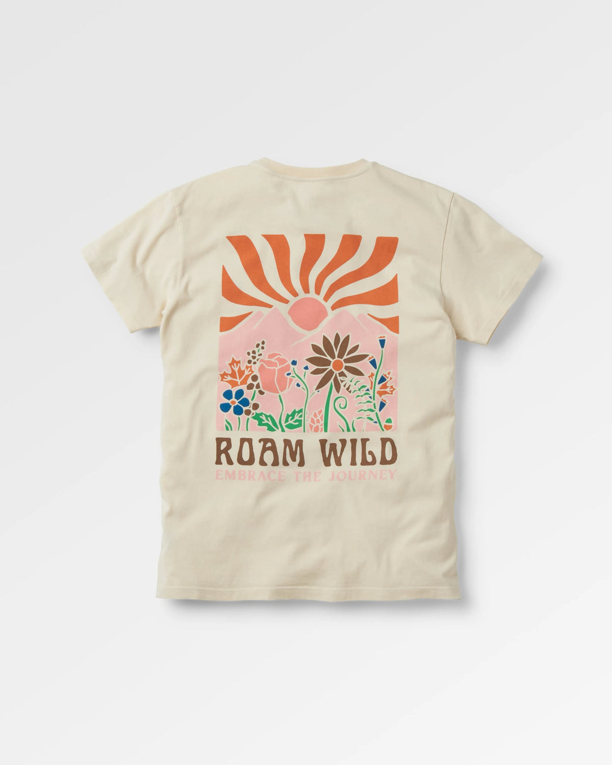 Roam Wild T-Shirt - Birch - Flatlay