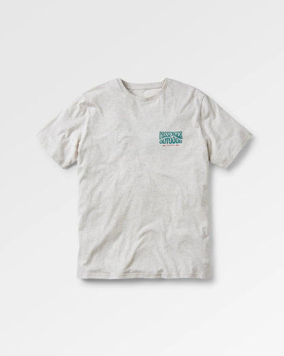 Yuca Cotton T-Shirt - Birch Marl - Flatlay