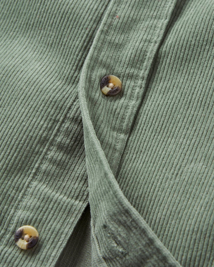 Backcountry Corduroy Shirt - Pistachio - Flatlay