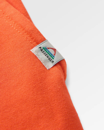 Aria Jumpsuit - Ember Orange - Flatlay