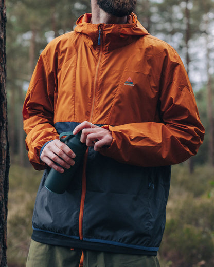 Gusto Windshell Jacket - Sunset Orange/Charcoal - Lifestyle