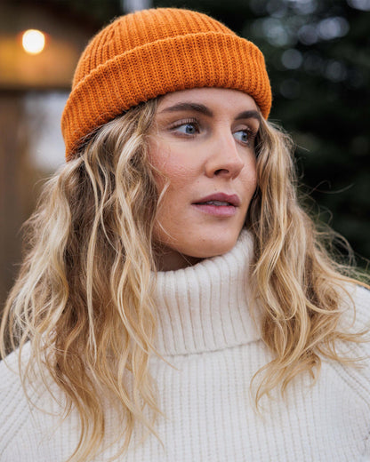 Snuggle Knitted Polo Neck - Off White - Lifestyle