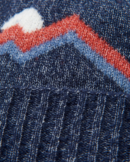 Passenger Bobble Hat - Rich Navy - Flatlay