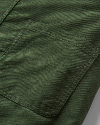 Meadows Cotton Cord Dungarees - Fir Tree - Flatlay