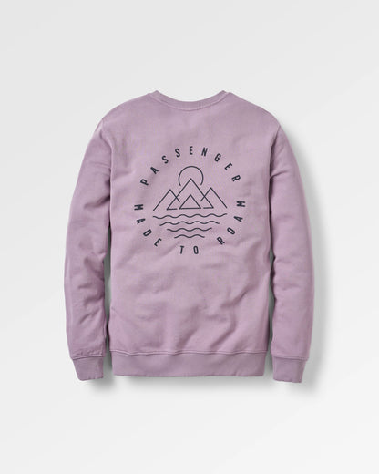Escapism Regular Fit Sweatshirt - Dusty Lilac - Flatlay