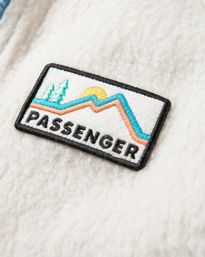 North Coast Vista Full Zip Sherpa Fleece - Oatmeal - Flatlay
