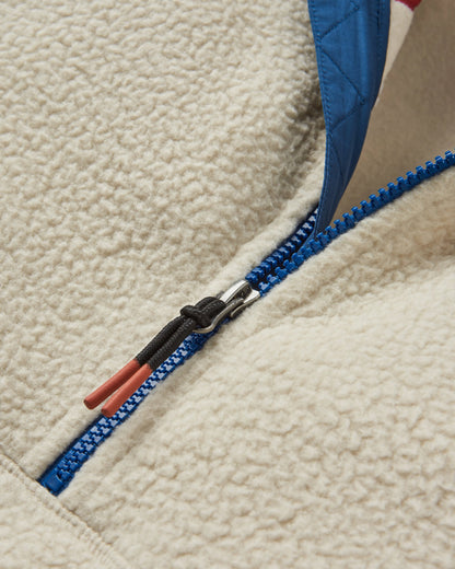 Maine 1/2 Zip Sherpa Fleece - Oatmeal - Flatlay