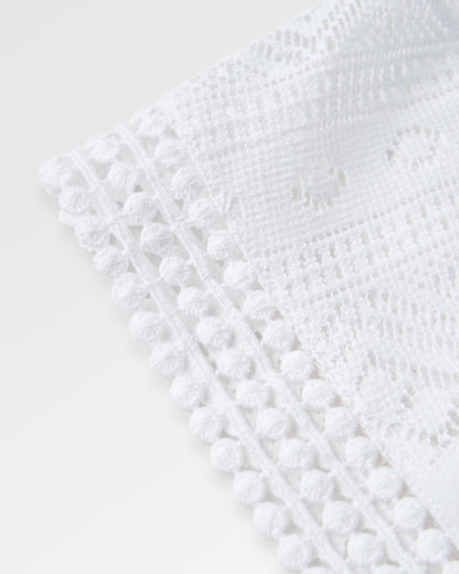 Flurry Woven Top - White - Flatlay