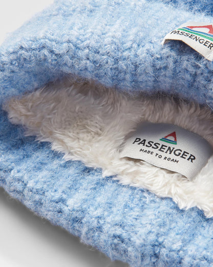 Redwood Fleece Lined Beanie - Blue Fog - Flatlay