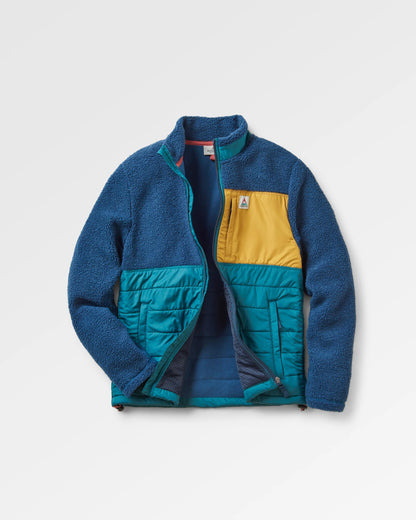 Born Explorer Polar-Lined Sherpa Fleece - Dark Denim - Flatlay