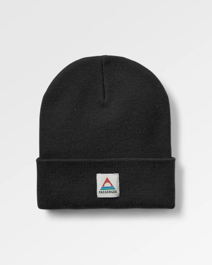 Core High-Top Beanie - Black - Flatlay