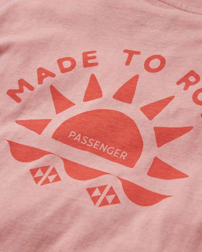 Sunburst T-Shirt - Soft Shell Pink - Flatlay