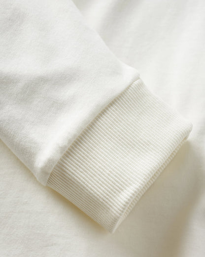 Better Outside Cotton Oversized LS T-Shirt - Marshmallow - Flatlay