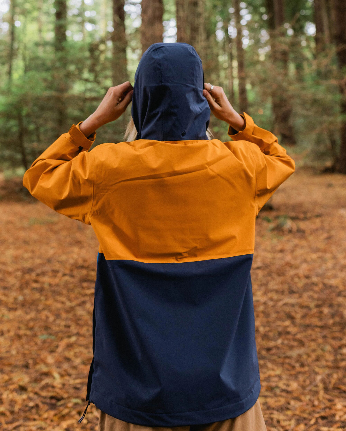Skyline Waterproof Anorak - Sunrise Orange - Lifestyle