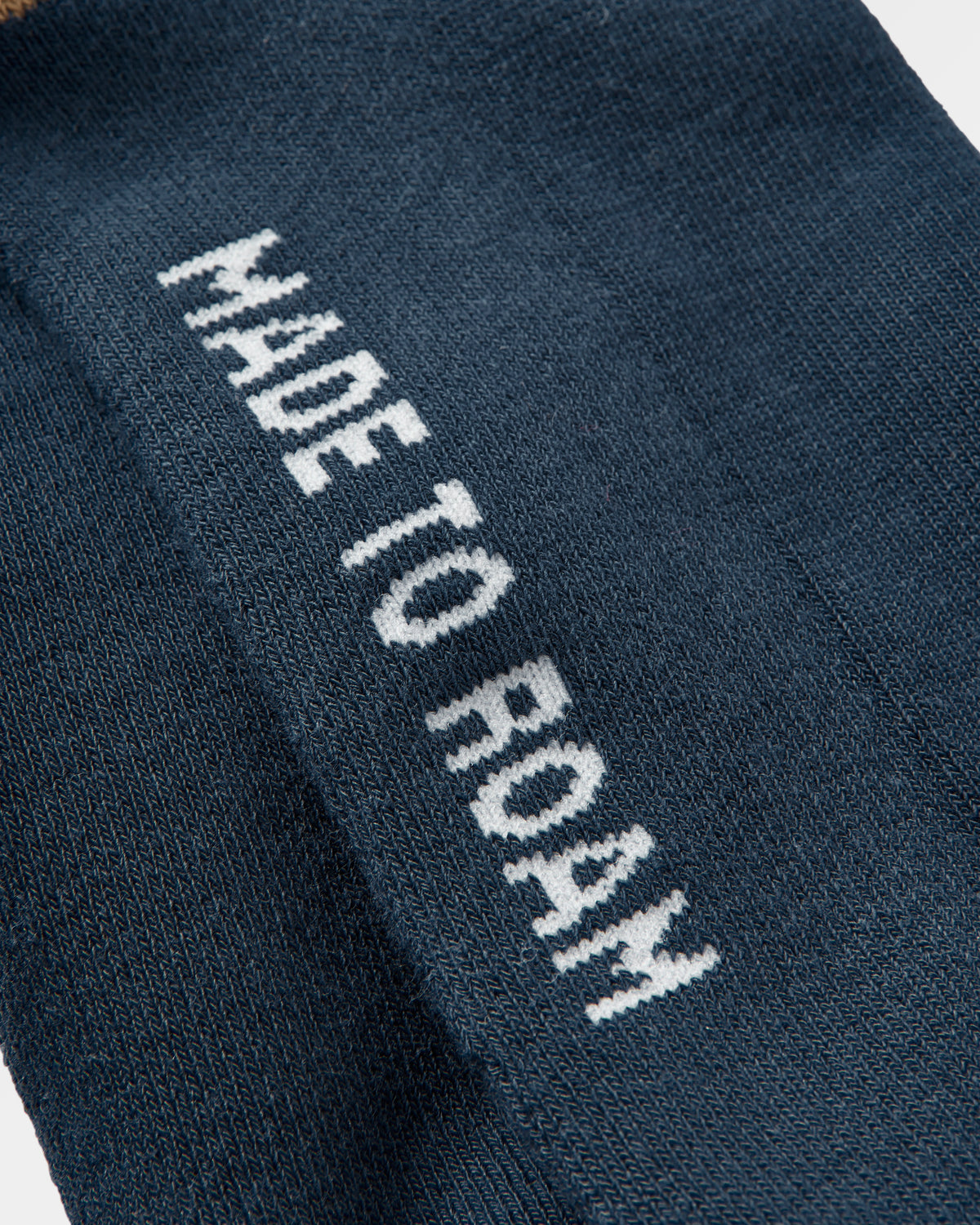 Classic Midweight Crew Socks - Navy - Flatlay