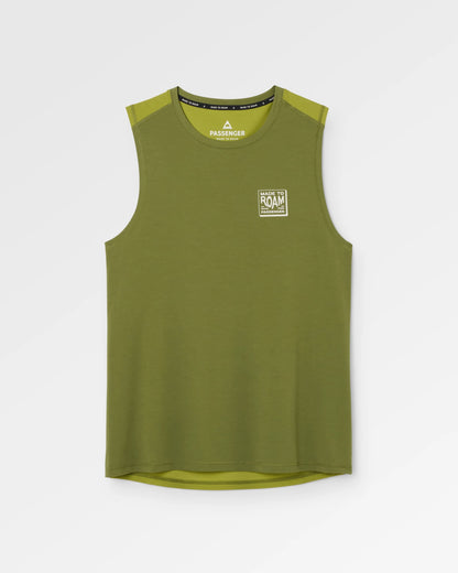 Solstice Drirelease® Active Vest - Clover/Tea Green - Flatlay