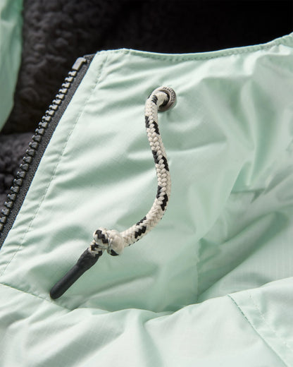 Waves Sherpa Lined Changing Robe - Spearmint/Deep Ocean - Flatlay