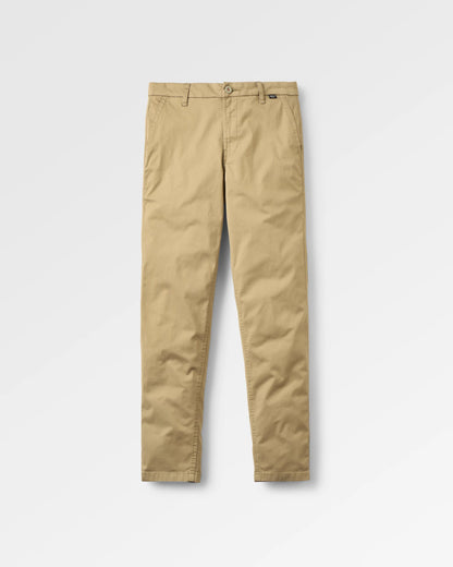 365 Light Cotton Trouser - Faded Olive - Flatlay