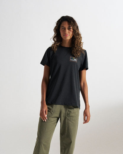 Roamer Women's Drirelease® Active T-Shirt - Black - Studio Model