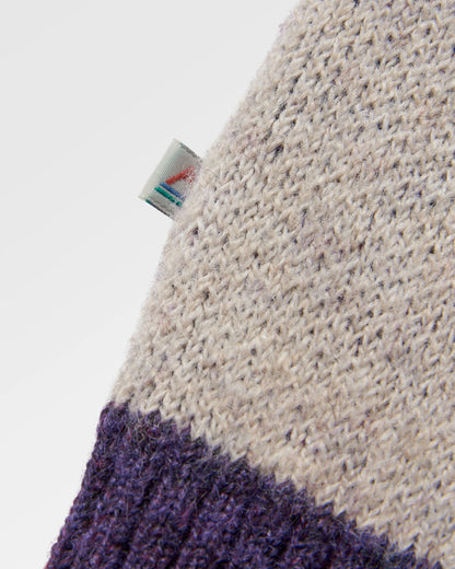 Scenic Knitted Cardigan - Scenic Deep Plum - Flatlay