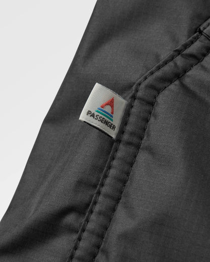 Waves Sherpa Lined Changing Robe - Black/Khaki - Flatlay