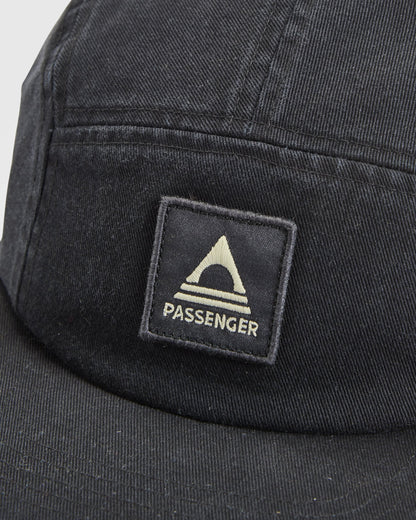 Fixie 5 Panel Cap - Faded Black - Flatlay