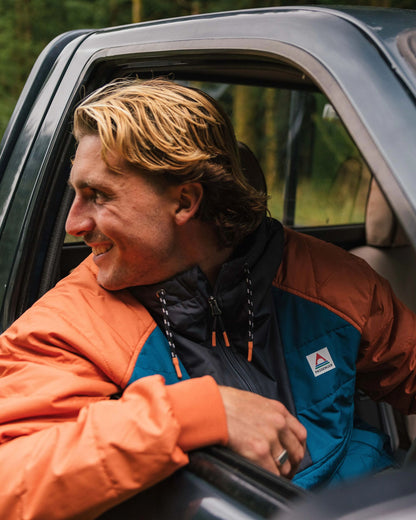 Oceanic Insulated Anorak - Tidal Blue/Burnt Orange - Lifestyle