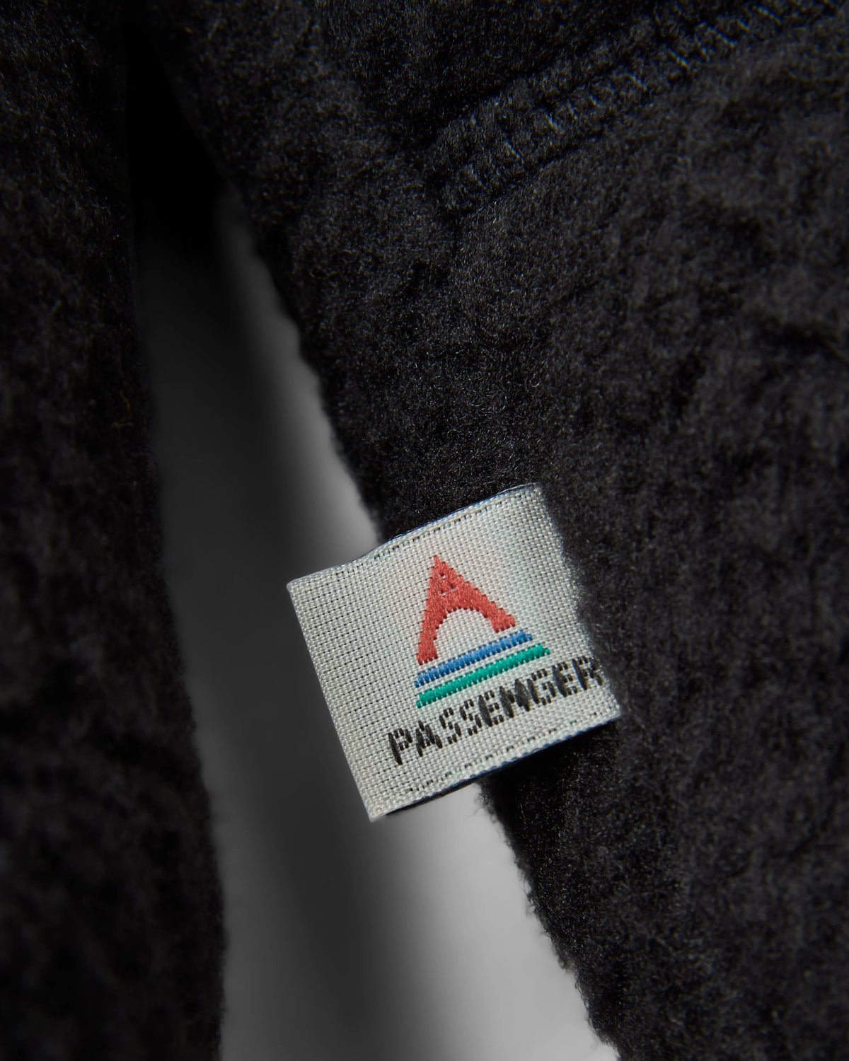 Maine 1/2 Zip Sherpa Fleece - Black - Flatlay