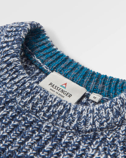 Fog Knitted Jumper - Grey Marl - Flatlay