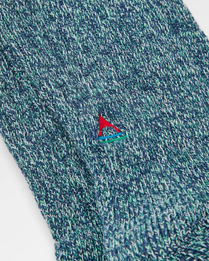 Thorne Heavyweight Socks - Rich Navy - Flatlay
