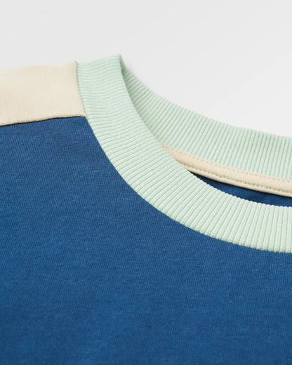 Easy Days Cotton LS T-Shirt - Dark Denim - Flatlay