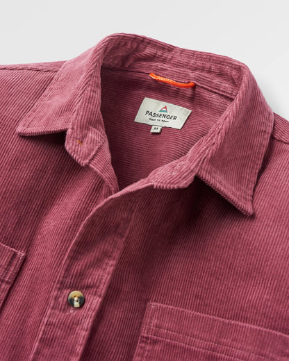 Backcountry Cord Shirt - Crushed Berry - Flatlay