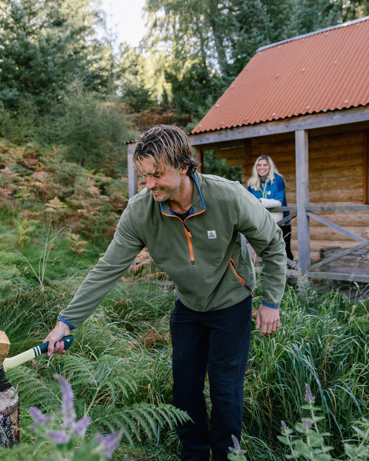 Switchback Micro Polartec® Fleece - Khaki - Lifestyle
