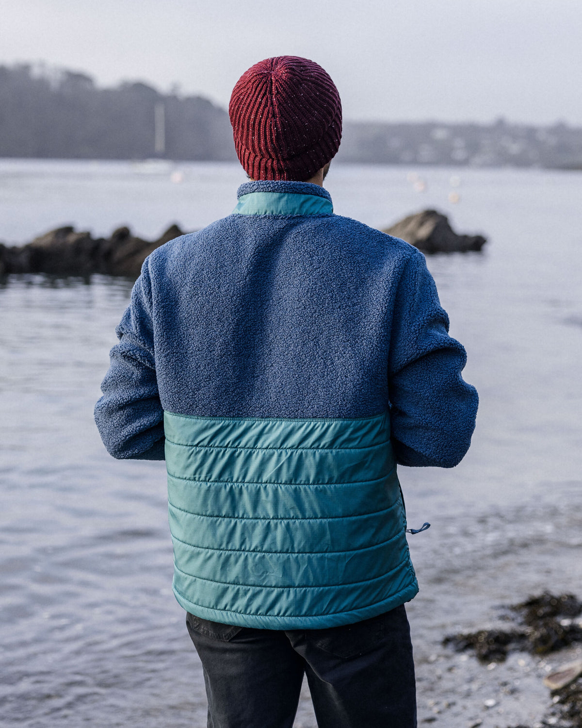 Born Explorer Polar-Lined Sherpa Fleece - Dark Denim - Lifestyle