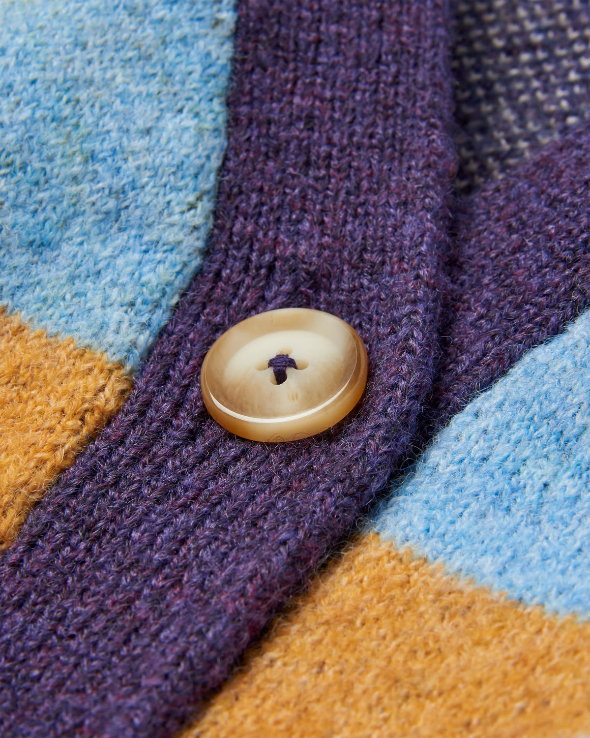 Scenic Knitted Cardigan - Scenic Deep Plum - Flatlay