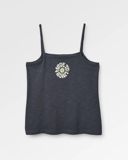 Easy Days Strappy Vest - Black - Flatlay