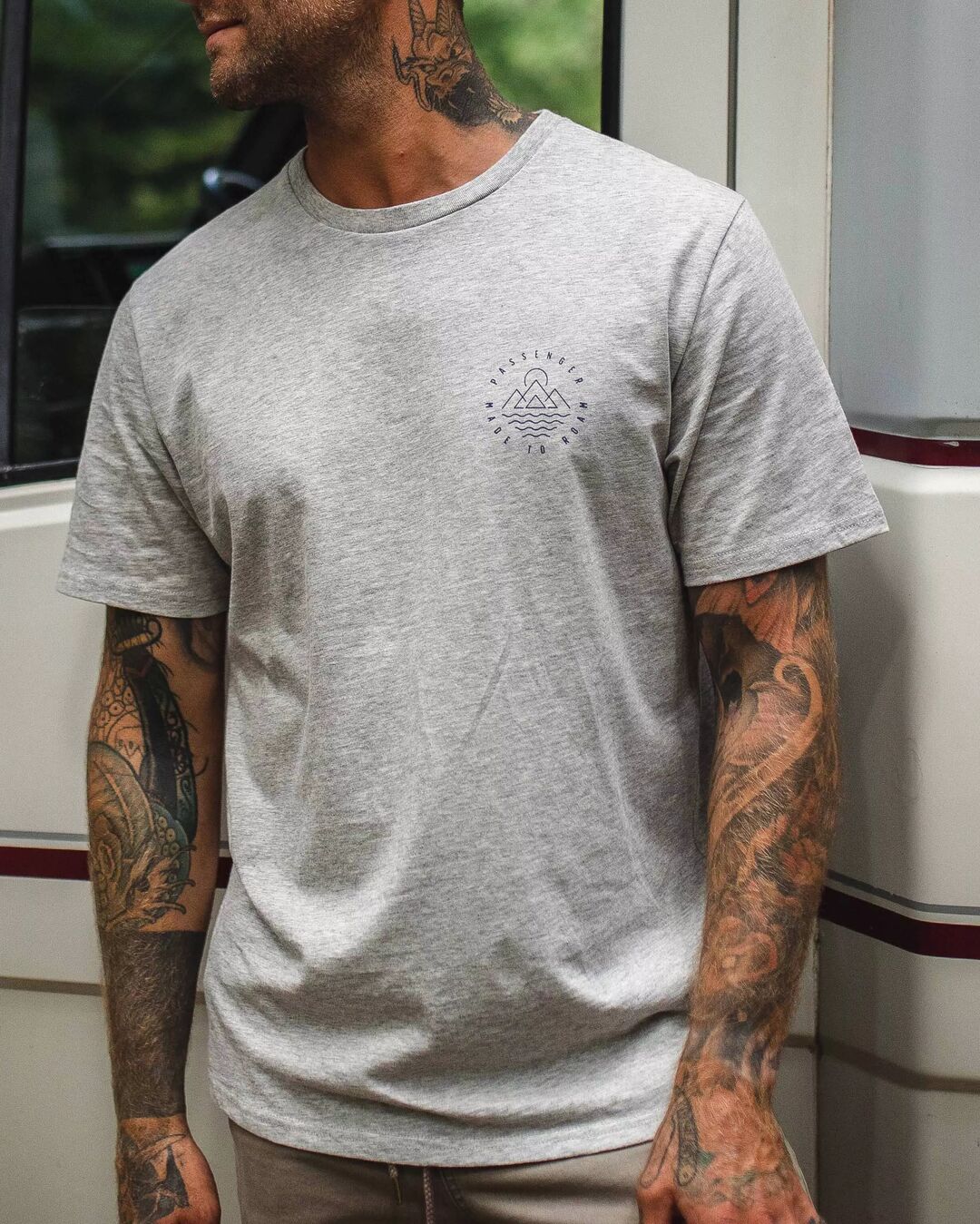 Escapism T-Shirt - Grey Marl - Lifestyle