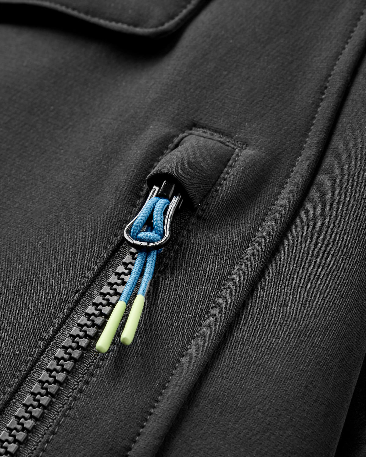 Ocean Softshell Anorak - Black - Flatlay