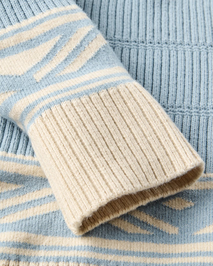 Nurture Cotton Cardigan - Faded Denim - Flatlay