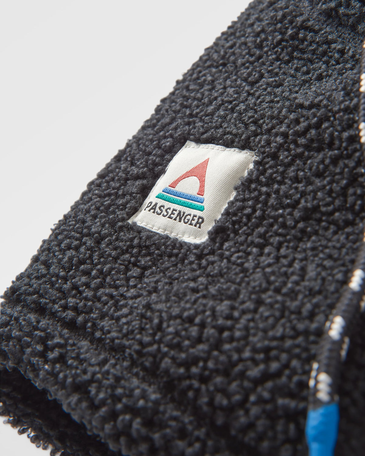 Snowdrift Fleece Hood - Black - Flatlay