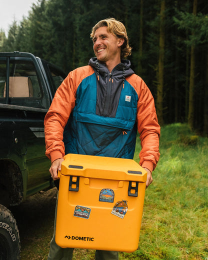 Oceanic Insulated Anorak - Tidal Blue/Burnt Orange - Lifestyle