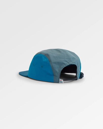 Emerge 5 Panel Trail Cap - Bluejay Multi - Flatlay