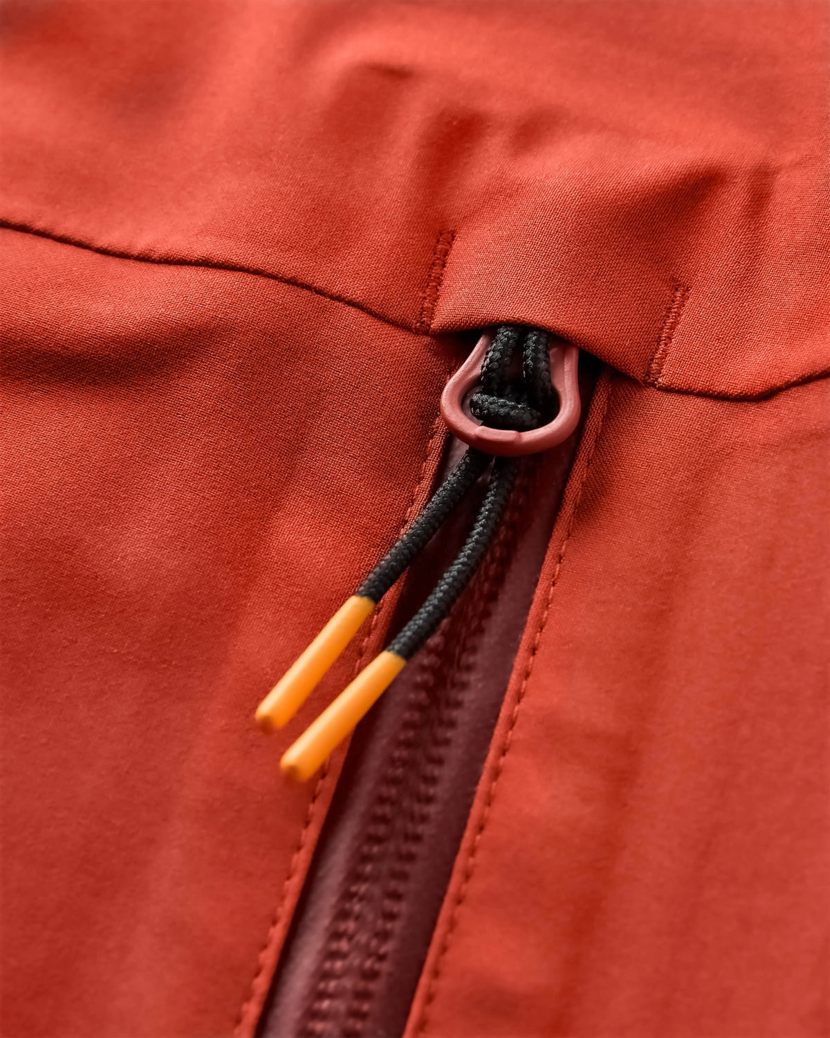 Five Element Waterproof Jacket - Red Ochre - Flatlay