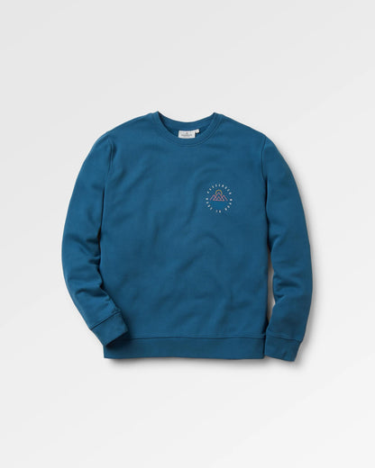 Escapism Regular Fit Sweatshirt - Dark Denim - Flatlay